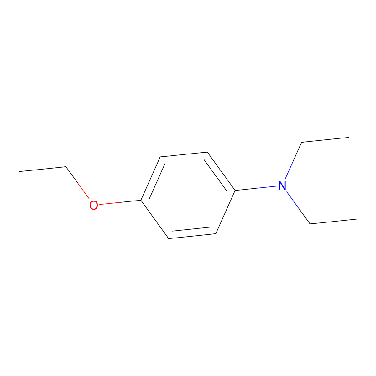4-Ethoxy-N,N-diethylbenzenamine molecular structure, CAS 133317-05-2