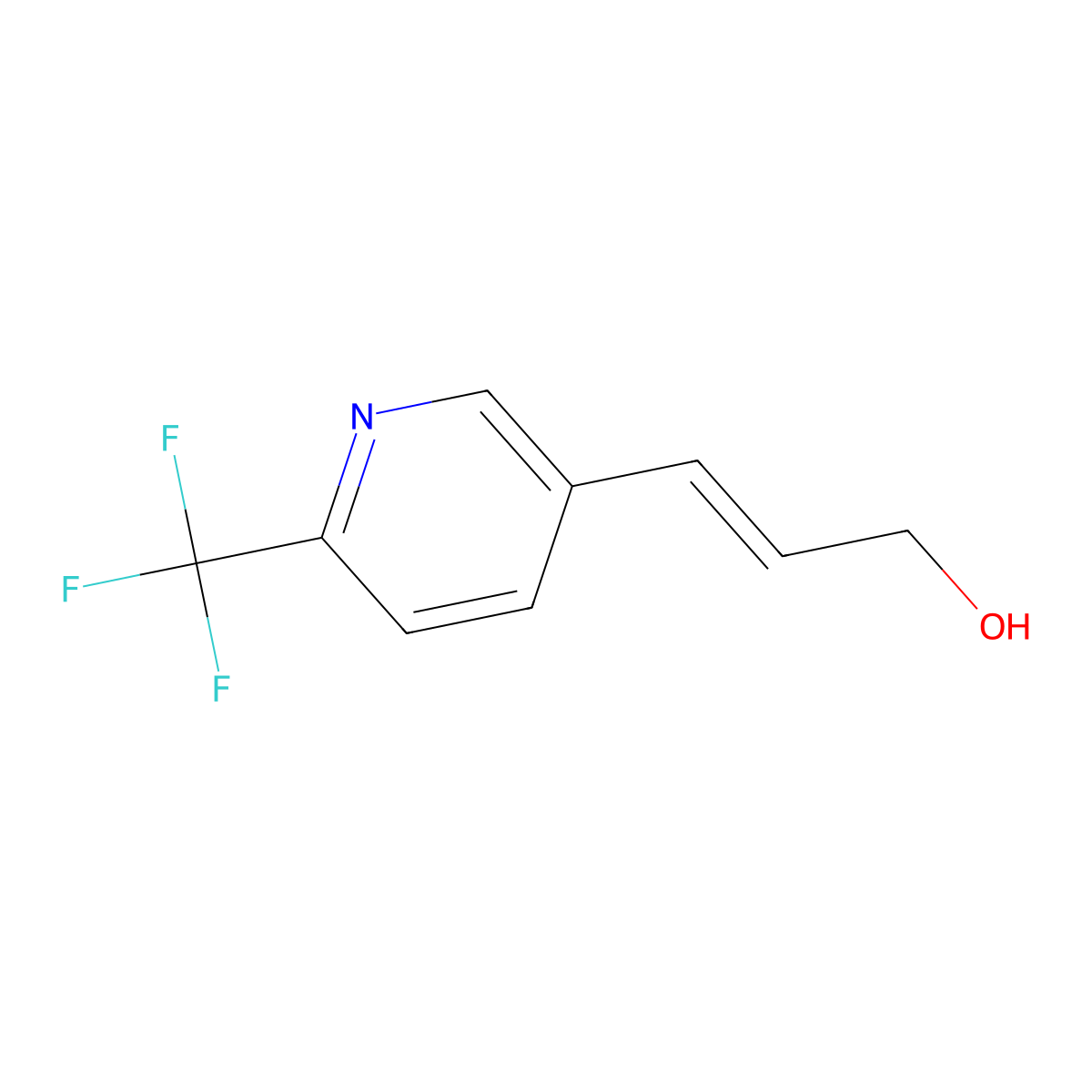 3-[6-(Trifluoromethyl)pyridin-3-yl]prop-2-en-1-ol molecular structure, CAS 1333171-37-1