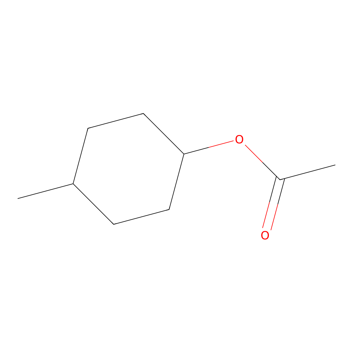 4-Methylcyclohexanol acetate molecular structure, CAS 13332-20-2