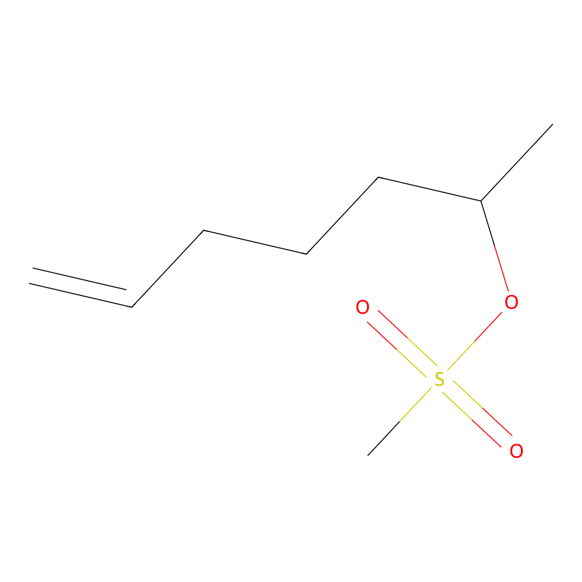 Hept-6-en-2-yl methanesulfonate molecular structure, CAS 1333212-66-0