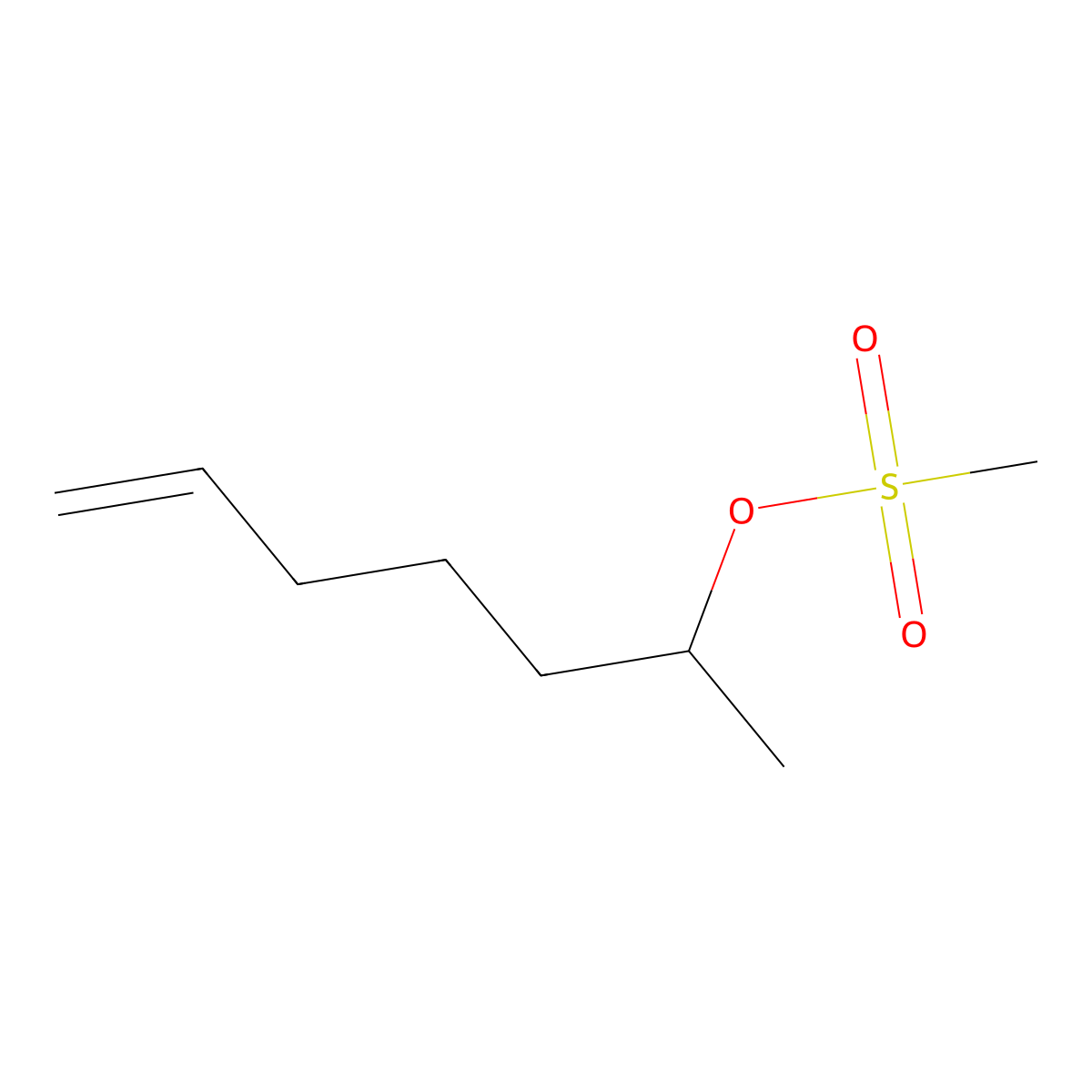 Hept-6-en-2-yl methanesulfonate molecular structure, CAS 1333212-66-0