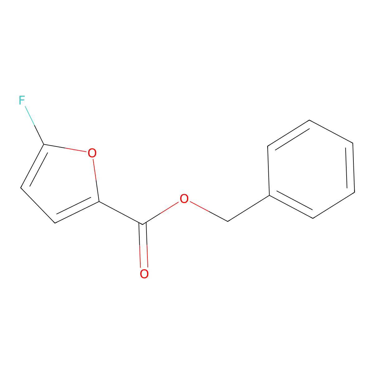Benzyl 5-fluorofuran-2-carboxylate molecular structure, CAS 1333218-13-5