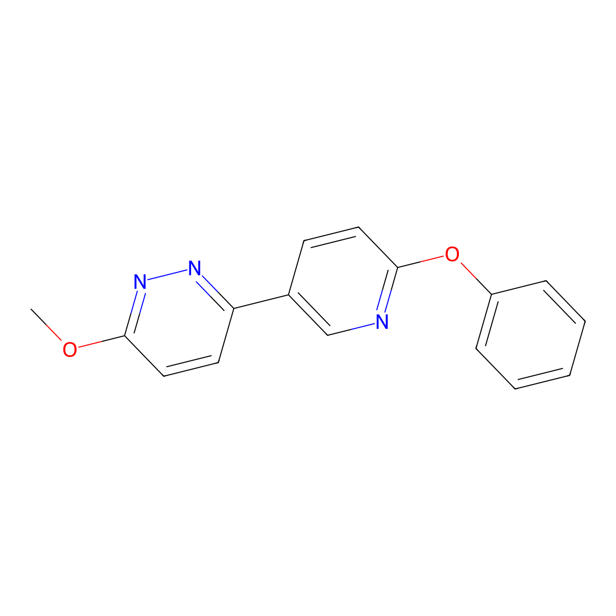 3-Methoxy-6-(6-phenoxypyridin-3-yl)pyridazine molecular structure, CAS 1333222-26-6