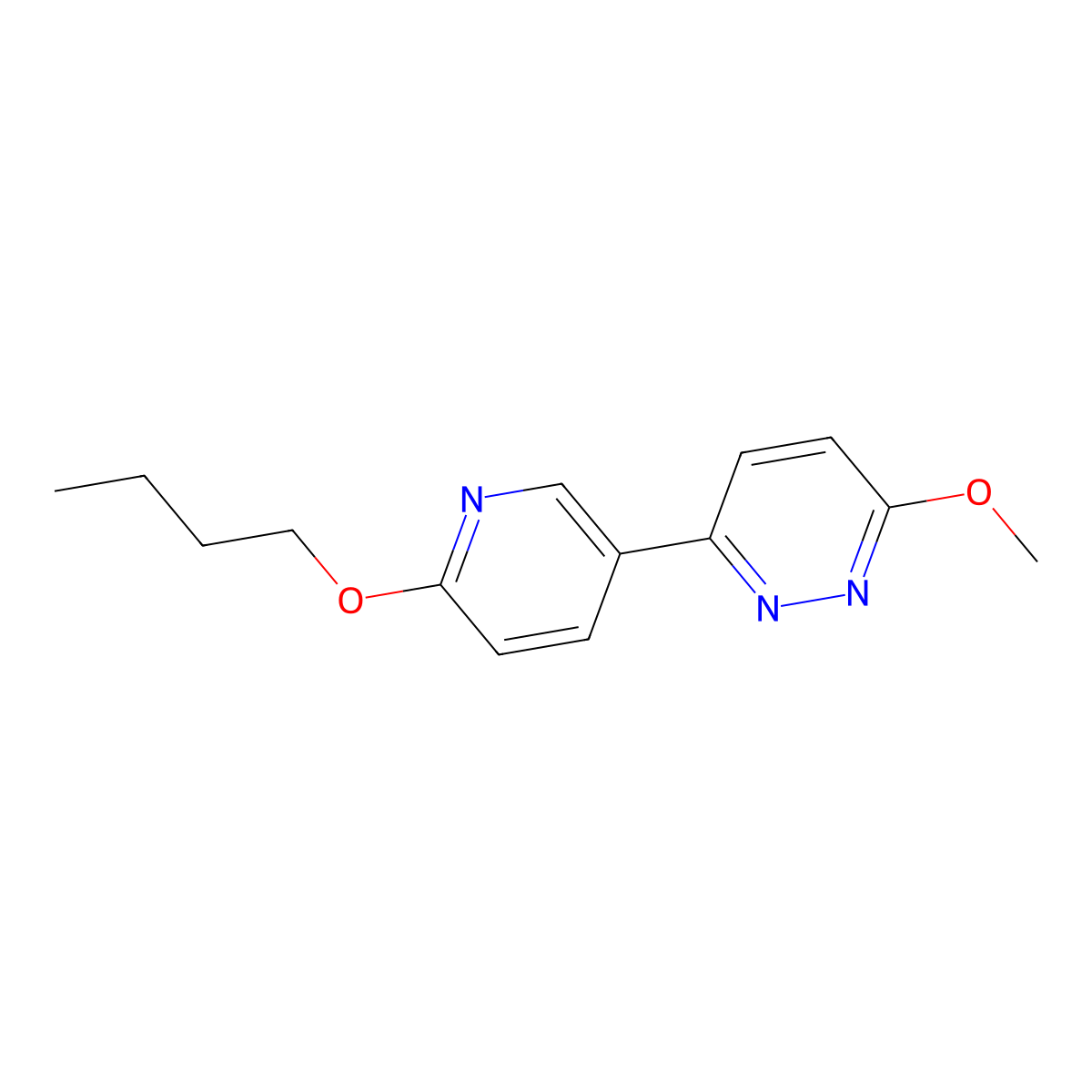 3-(6-Butoxypyridin-3-yl)-6-methoxypyridazine molecular structure, CAS 1333222-27-7