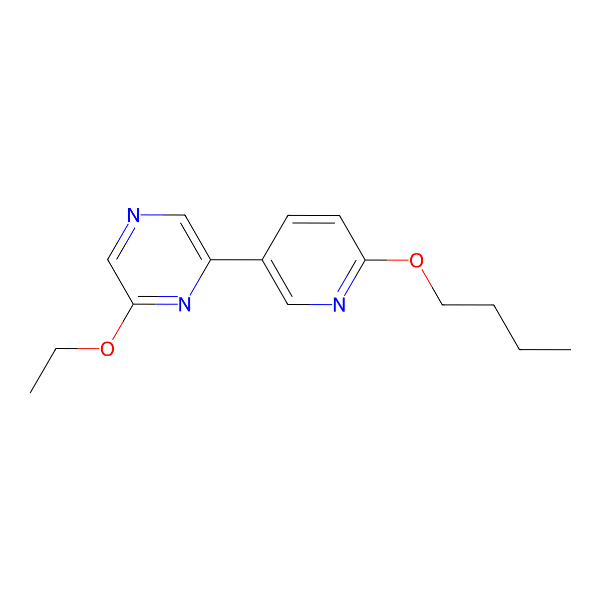 2-(6-Butoxypyridin-3-yl)-6-ethoxypyrazine molecular structure, CAS 1333222-46-0