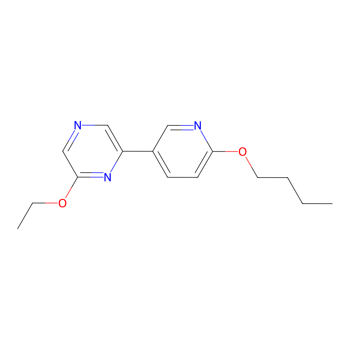 2-(6-Butoxypyridin-3-yl)-6-ethoxypyrazine molecular structure, CAS 1333222-46-0
