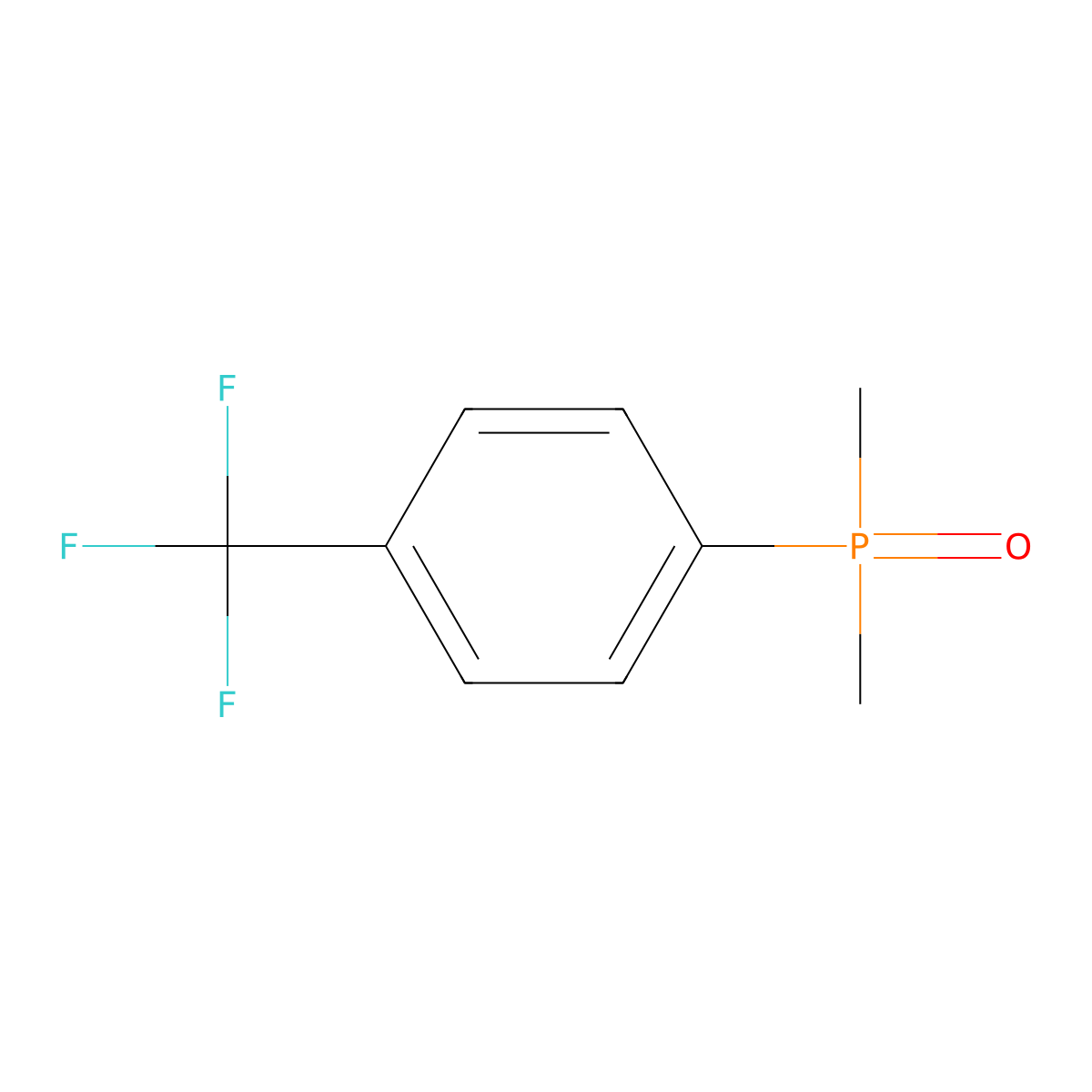 1-(Dimethylphosphoryl)-4-(trifluoromethyl)benzene molecular structure, CAS 1333230-26-4