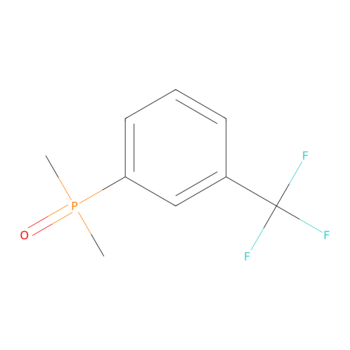 1-(Dimethylphosphoryl)-3-(trifluoromethyl)benzene molecular structure, CAS 1333230-27-5