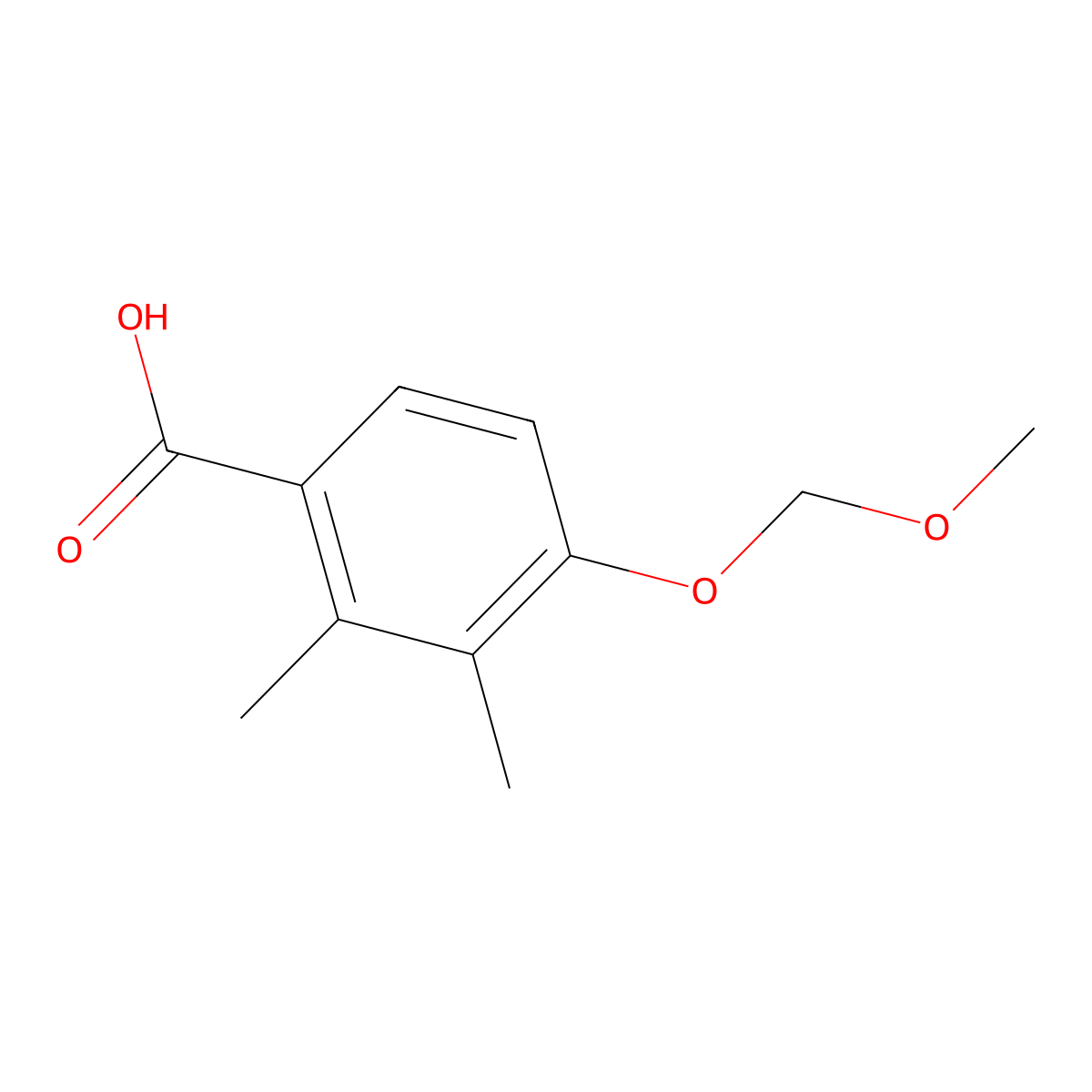4-(Methoxymethoxy)-2,3-dimethylbenzoic Acid molecular structure, CAS 1333231-02-9