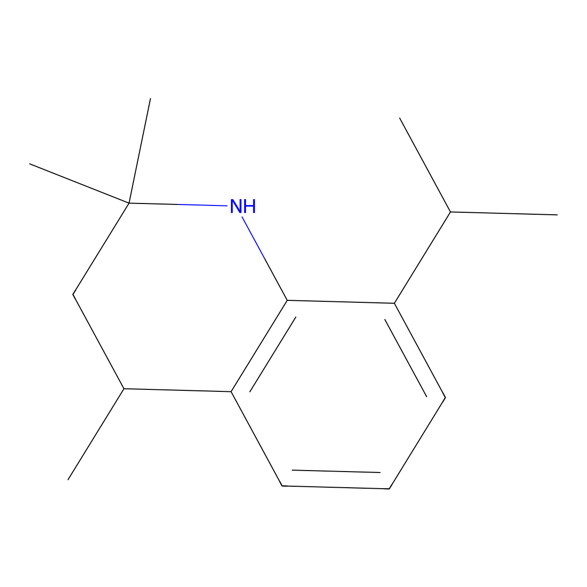 2,2,4-Trimethyl-8-(propan-2-yl)-1,2,3,4-tetrahydroquinoline molecular structure, CAS 1333235-93-0