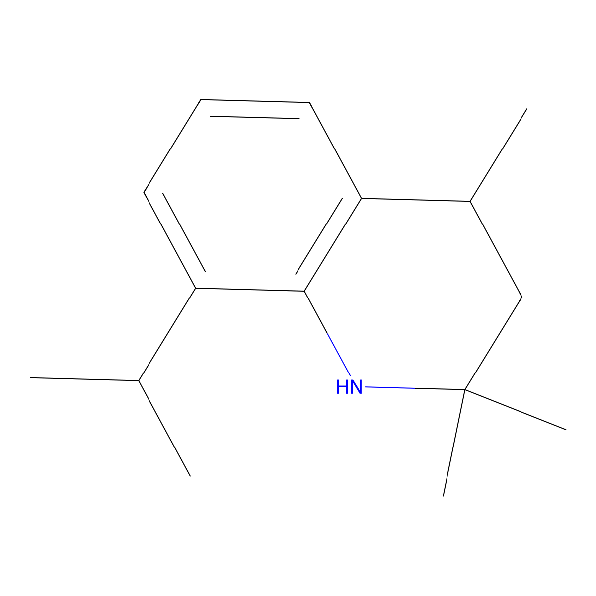 2,2,4-Trimethyl-8-(propan-2-yl)-1,2,3,4-tetrahydroquinoline molecular structure, CAS 1333235-93-0
