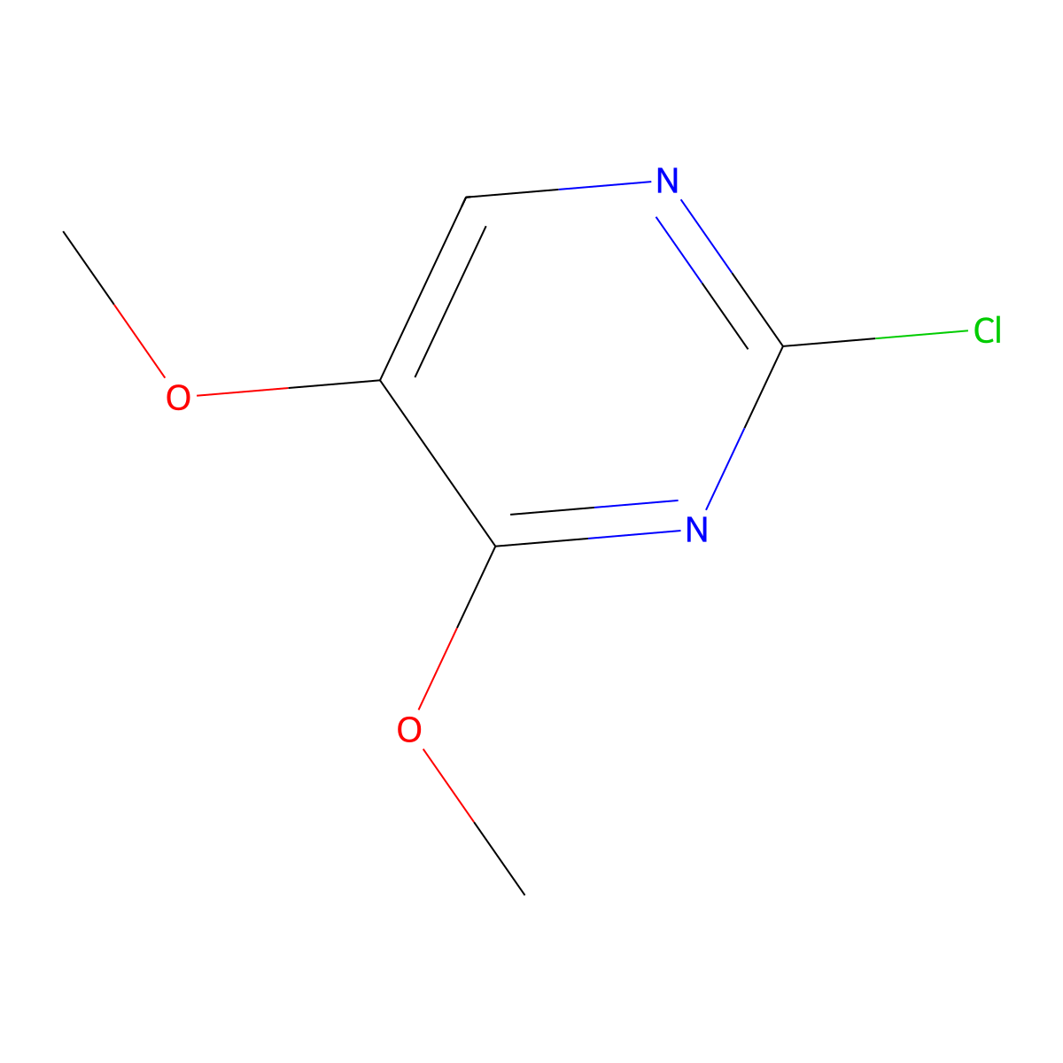 2-Chloro-4,5-dimethoxypyrimidine molecular structure, CAS 1333240-17-7