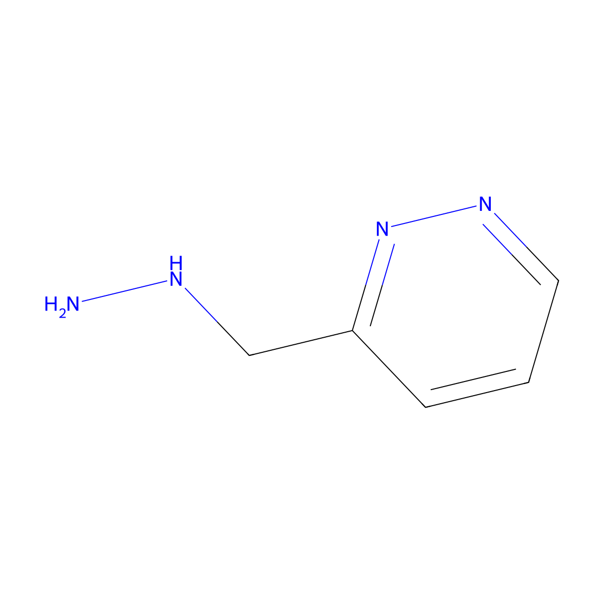 3-(Hydrazinylmethyl)pyridazine molecular structure, CAS 1333245-18-3