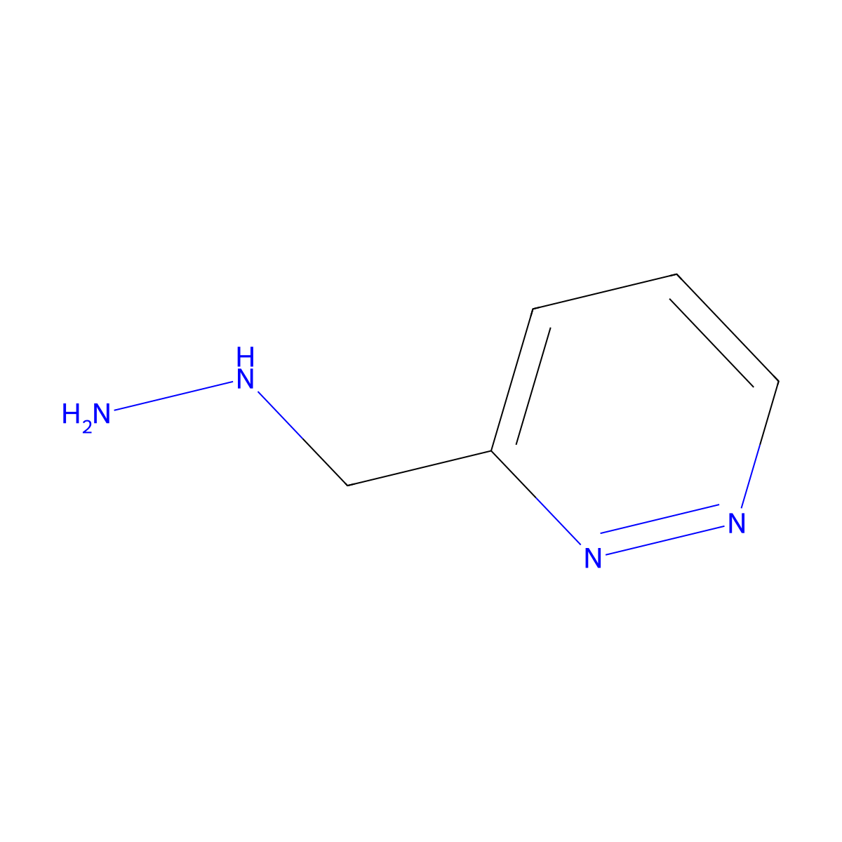 3-(Hydrazinylmethyl)pyridazine molecular structure, CAS 1333245-18-3