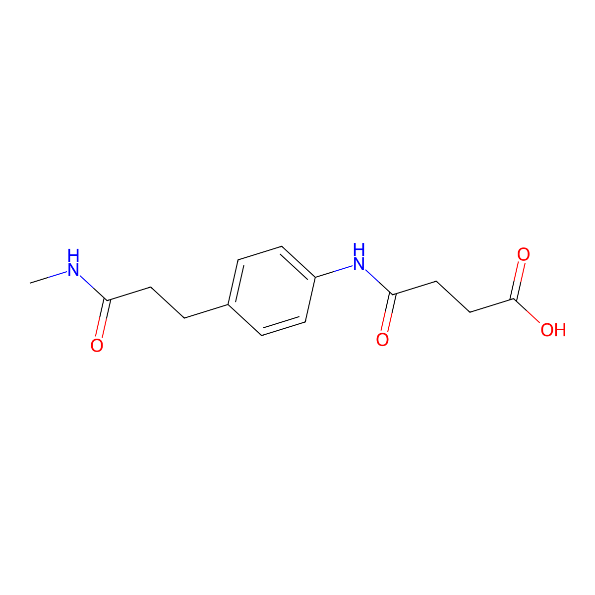 4-({4-[3-(Methylamino)-3-oxopropyl]phenyl}amino)-4-oxobutanoic acid molecular structure, CAS 1333247-35-0