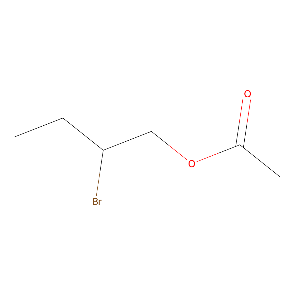 2-Bromobutyl acetate molecular structure, CAS 13333-04-5