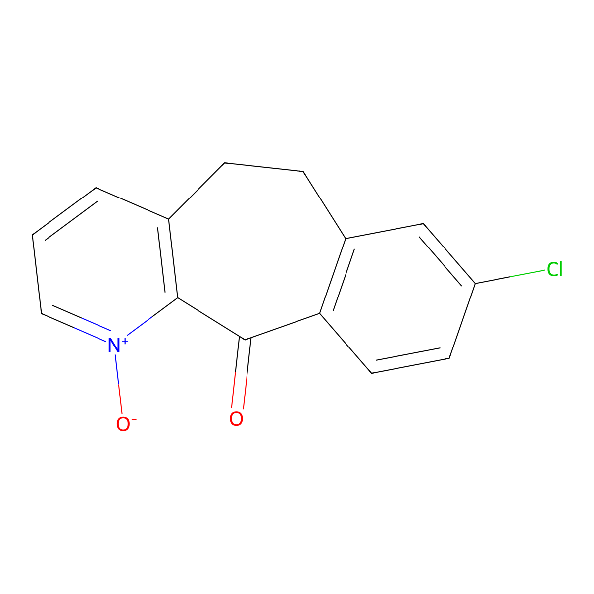 8-Chloro-5,6-dihydro-11H-benzo[5,6]cyclohepta[1,2-b]pyridin-11-one 1-Oxide molecular structure, CAS 133330-59-3