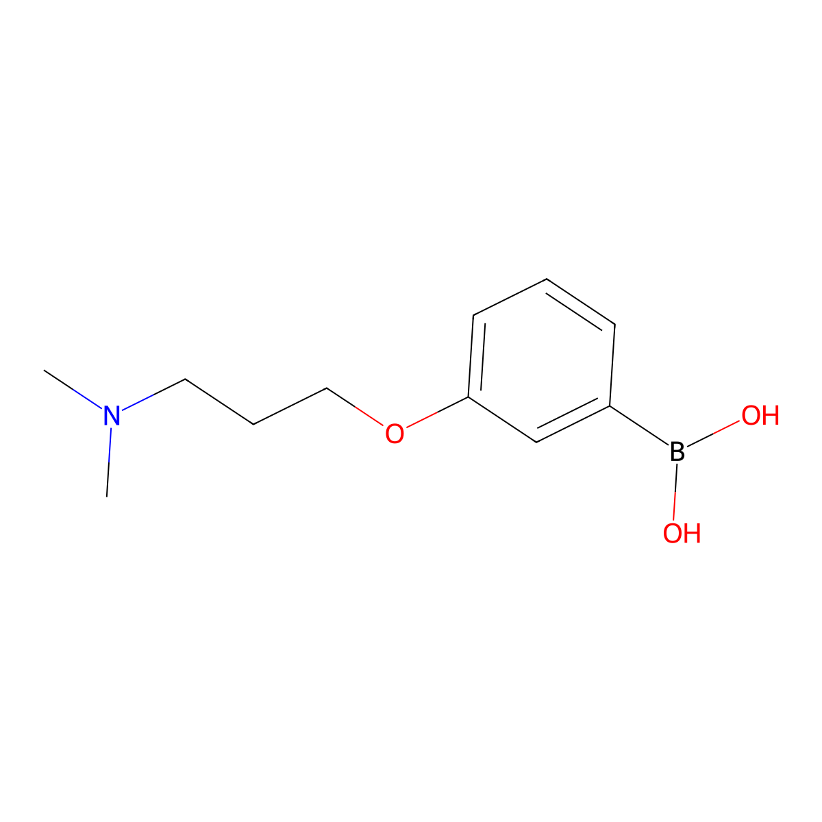 (3-(3-(Dimethylamino)propoxy)phenyl)boronic acid molecular structure, CAS 1333314-09-2