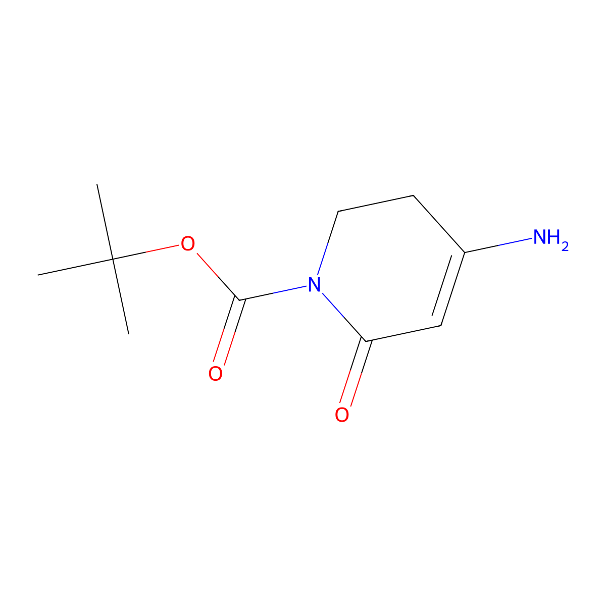 tert-butyl 4-amino-2-oxo-5,6-dihydropyridine-1(2H)-carboxylate molecular structure, CAS 1333319-62-2