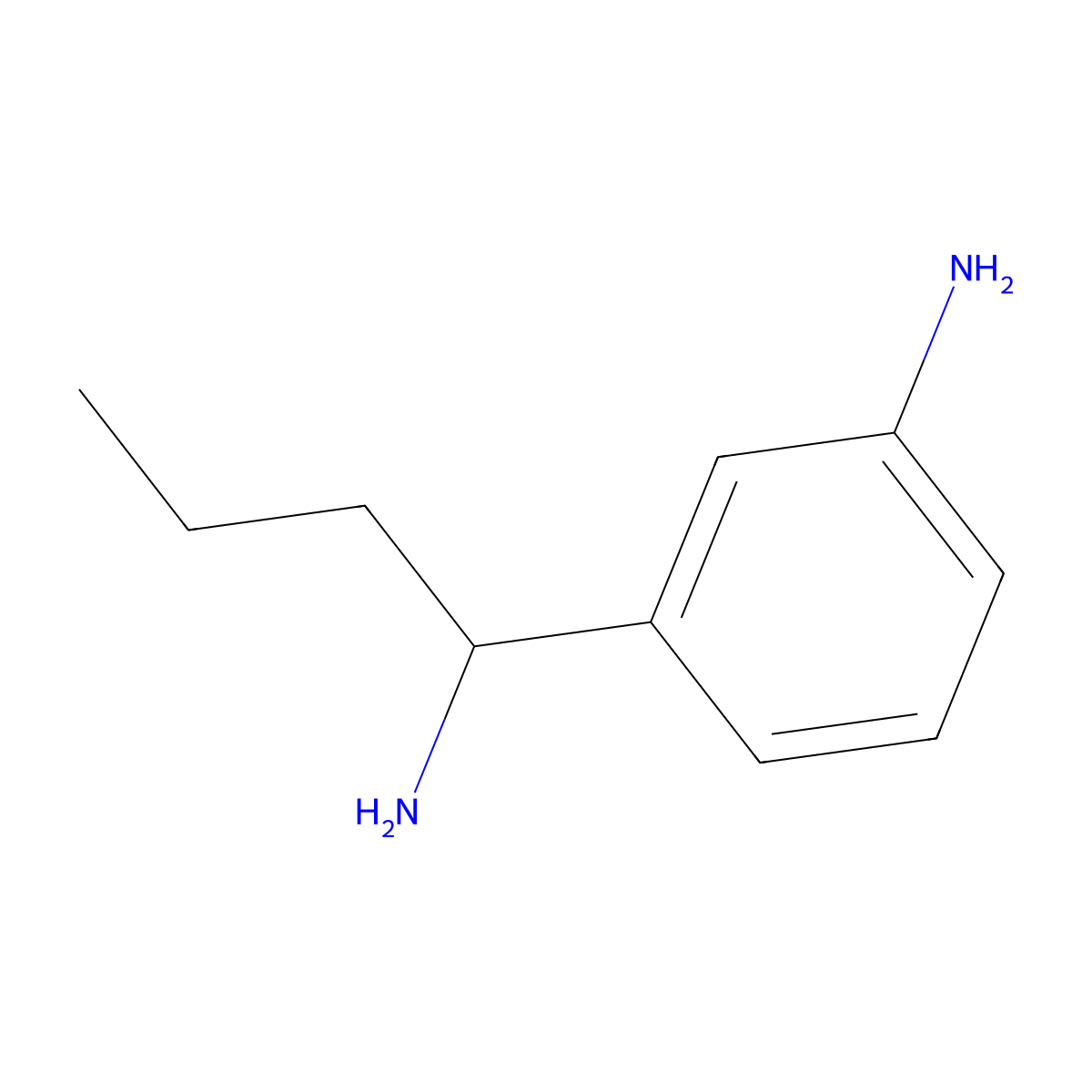 3-(1-Aminobutyl)aniline molecular structure, CAS 133332-55-5