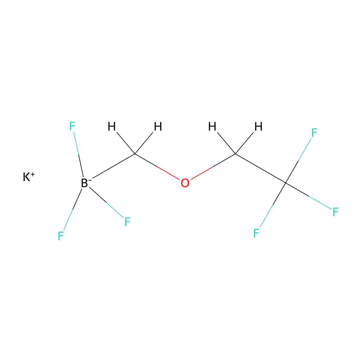 Potassium trifluoro((2,2,2-trifluoroethoxy)methyl)borate molecular structure, CAS 1333326-05-8