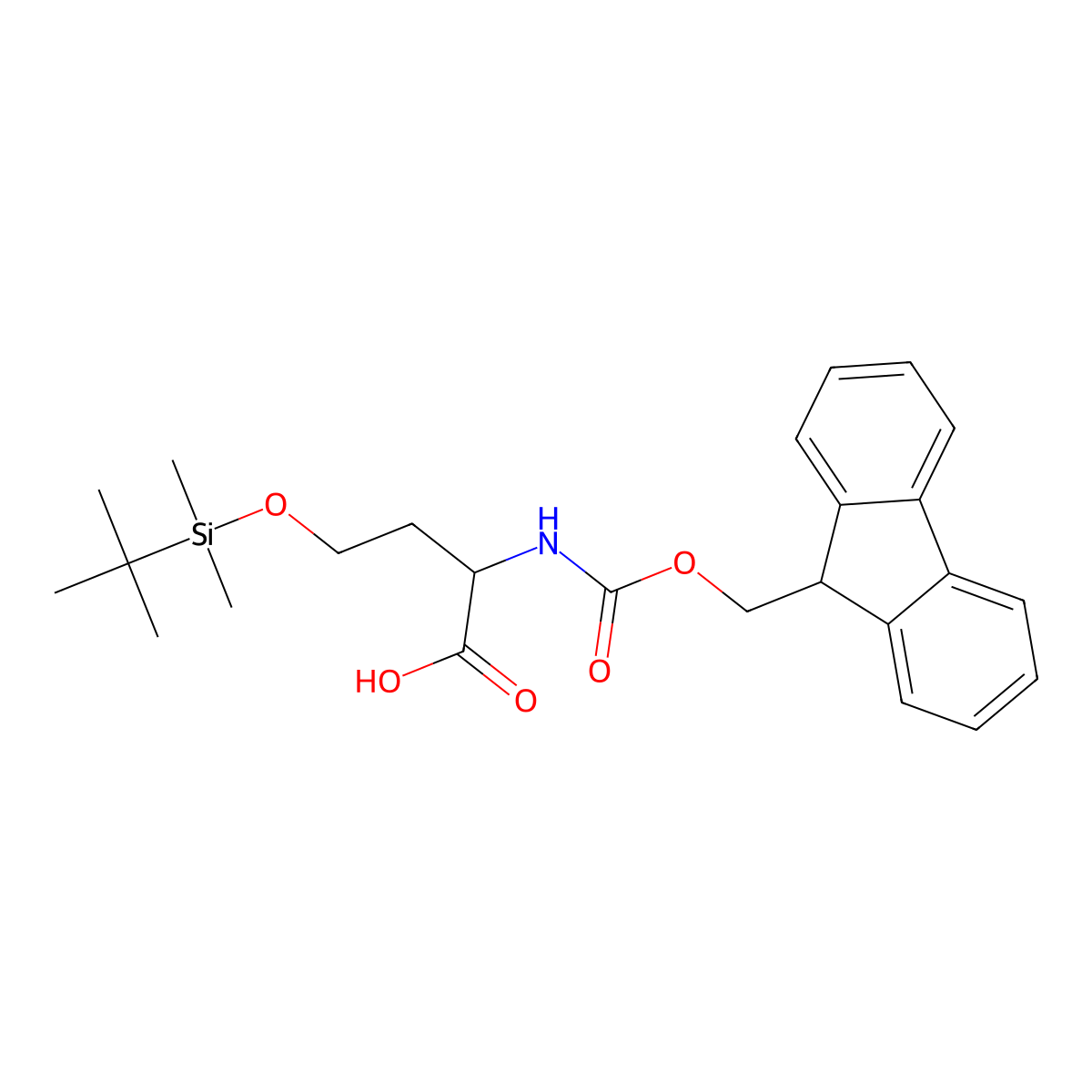 O-(tert-Butyldimethylsilyl)-N-Fmoc-L-homoserine molecular structure, CAS 1333332-17-4