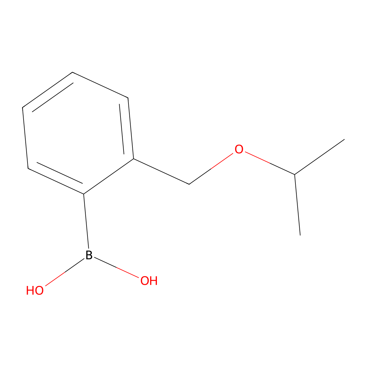 2-(Isopropoxymethyl)phenylboronic acid molecular structure, CAS 1333344-88-9