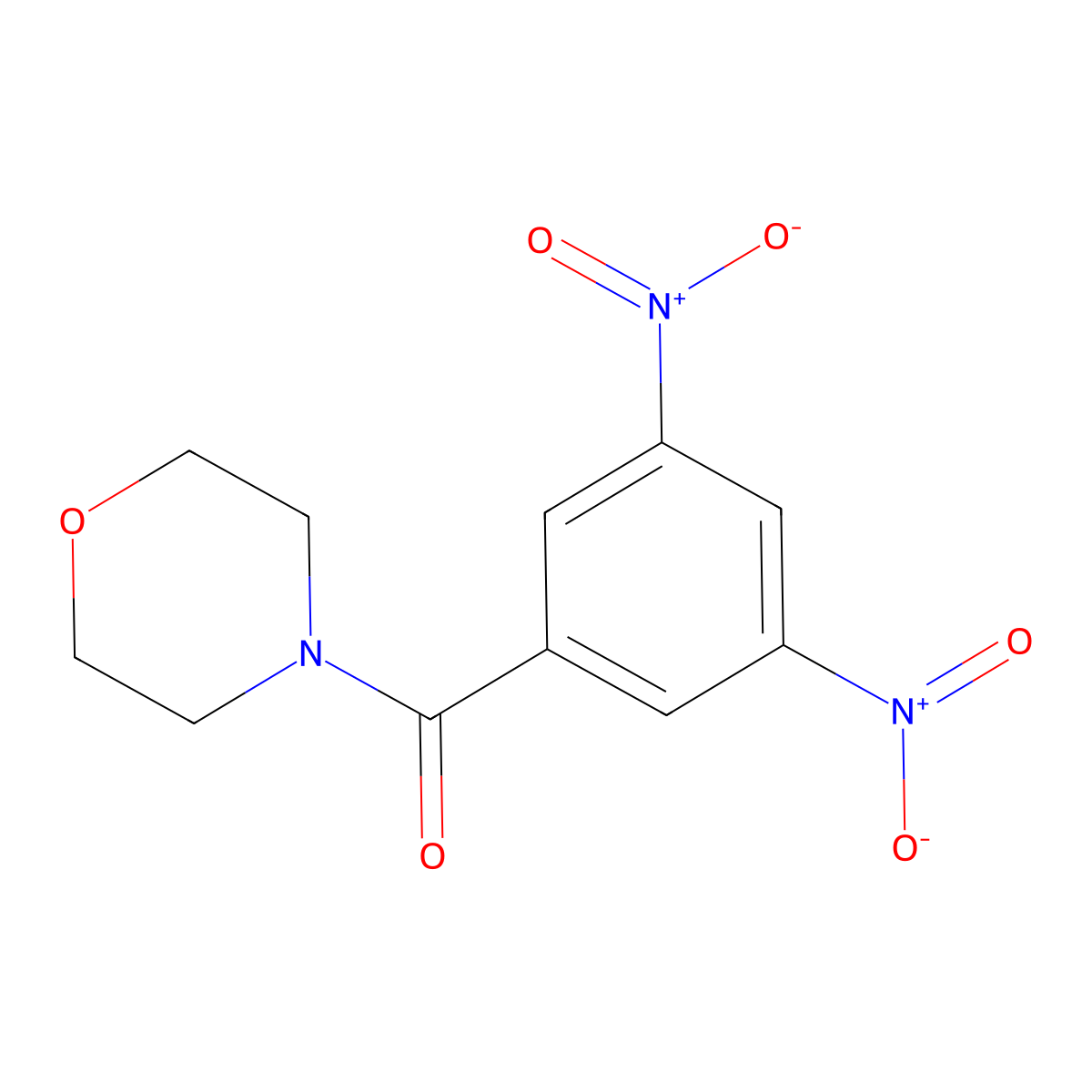 4-(3,5-Dinitrobenzoyl)morpholine molecular structure, CAS 133339-10-3