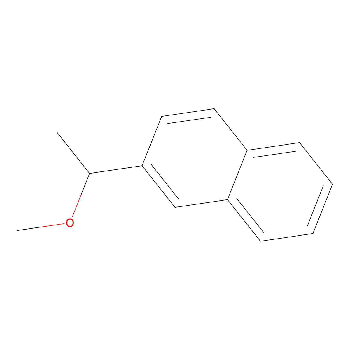 2-(1-Methoxyethyl)naphthalene molecular structure, CAS 133339-20-5