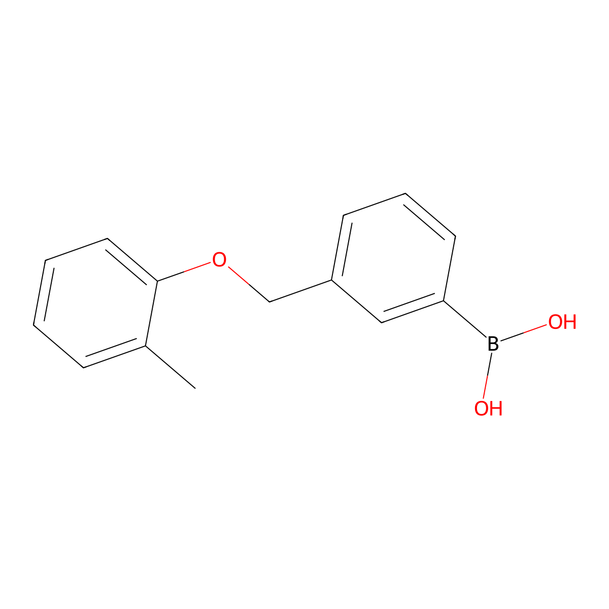 (3-((o-Tolyloxy)methyl)phenyl)boronic acid molecular structure, CAS 1333392-60-1