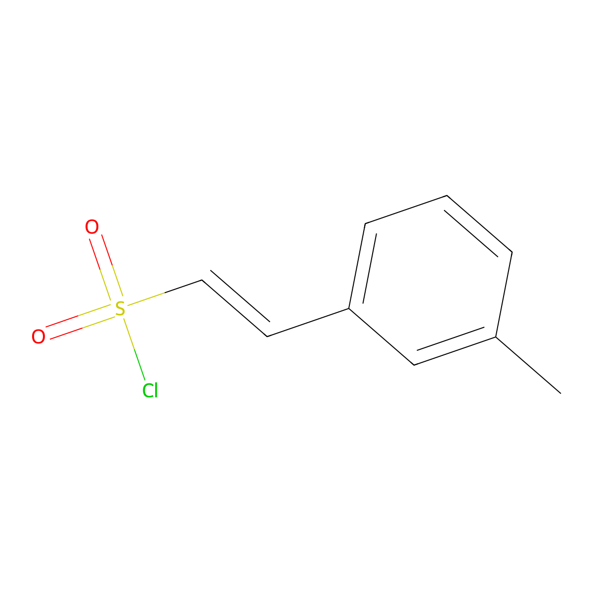 2-(3-Methylphenyl)ethene-1-sulfonyl chloride molecular structure, CAS 1333393-87-5