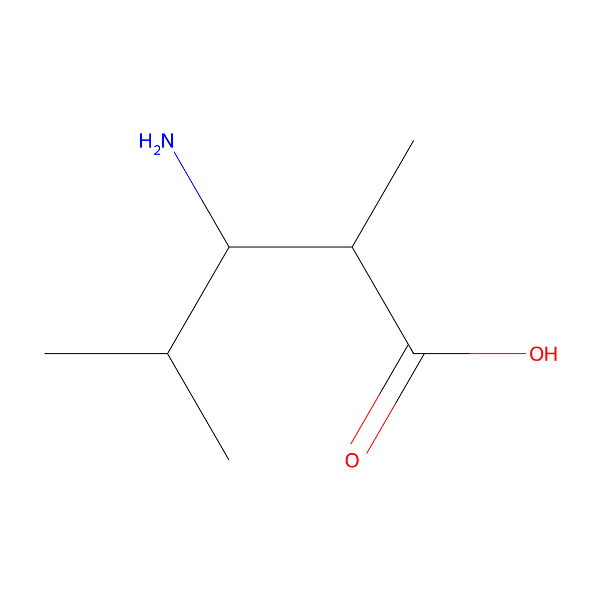 3-Amino-2,4-dimethylpentanoic acid molecular structure, CAS 1333397-04-8