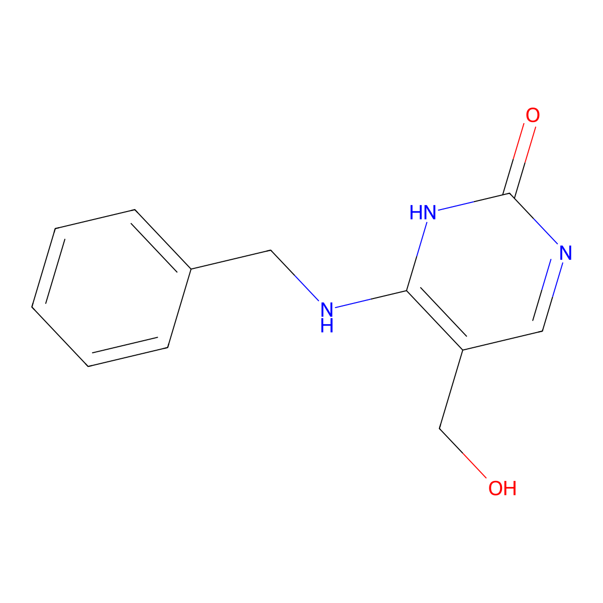 4-(benzylamino)-5-(hydroxymethyl)pyrimidin-2(1H)-one molecular structure, CAS 1333466-54-8