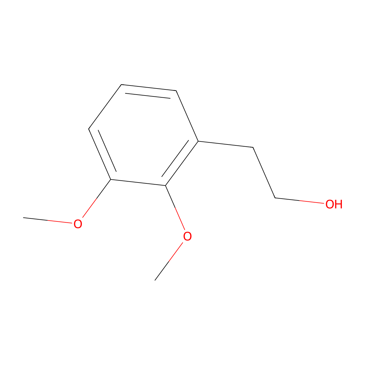 2-(2,3-Dimethoxyphenyl)ethanol molecular structure, CAS 13335-51-8