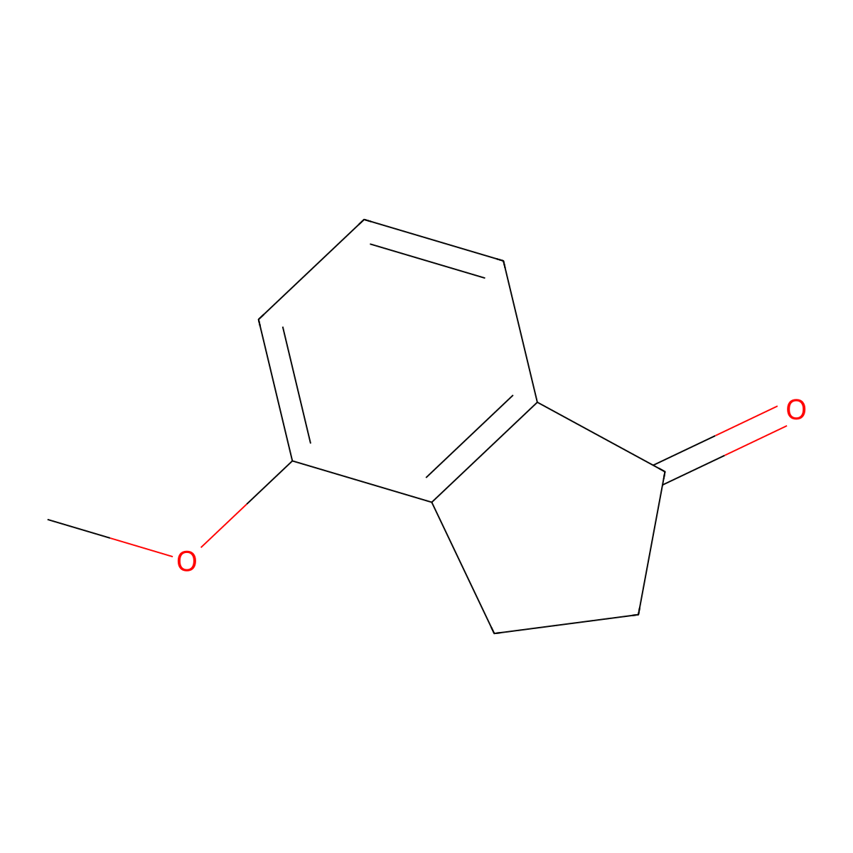 4-methoxy-2,3-dihydro-1H-inden-1-one molecular structure, CAS 13336-31-7