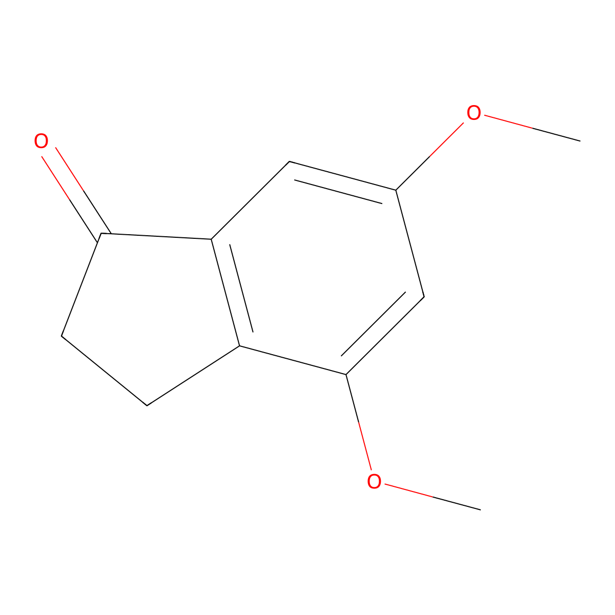4,6-Dimethoxy-2,3-dihydro-1H-inden-1-one molecular structure, CAS 13336-32-8