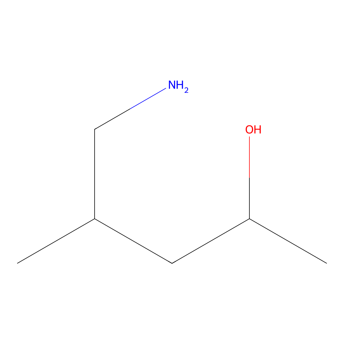 5-Amino-4-methylpentan-2-ol molecular structure, CAS 1333608-52-8