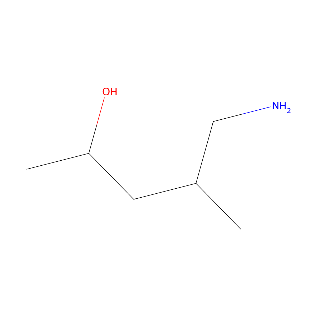 5-Amino-4-methylpentan-2-ol molecular structure, CAS 1333608-52-8