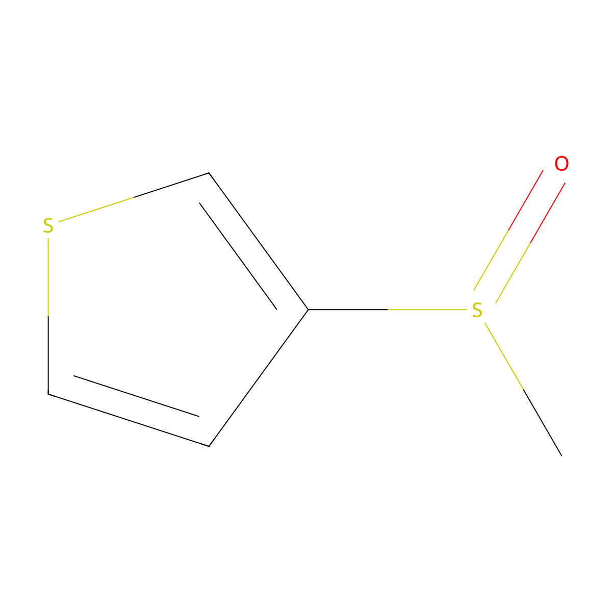 3-(Methylsulfinyl)thiophene molecular structure, CAS 133361-97-4