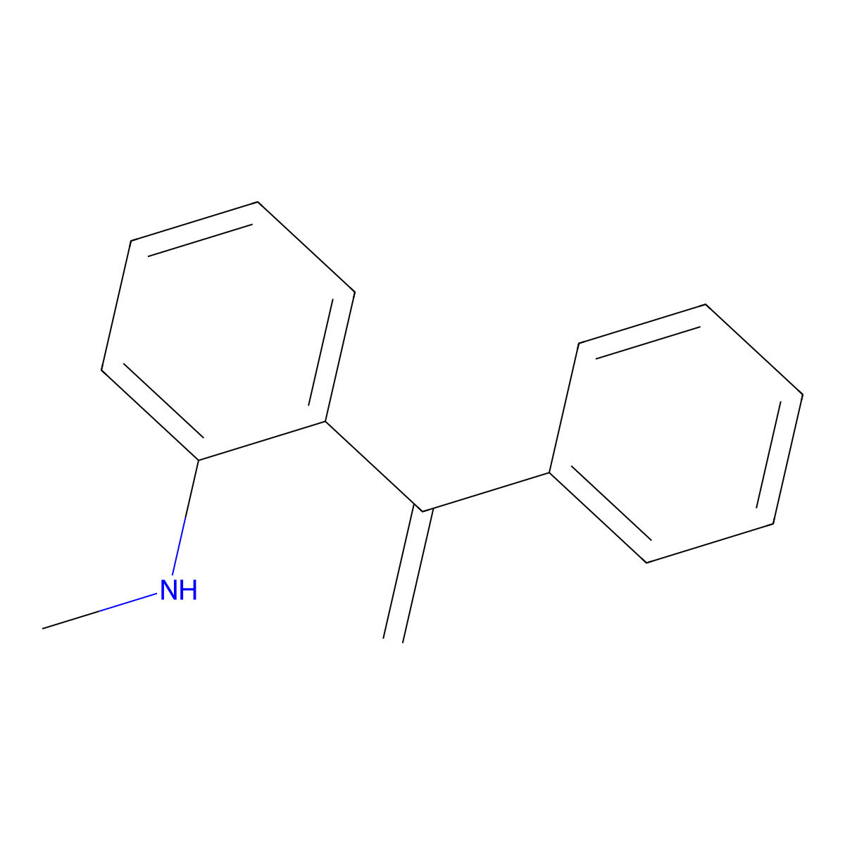 N-Methyl-2-(1-phenylvinyl)aniline molecular structure, CAS 133363-43-6