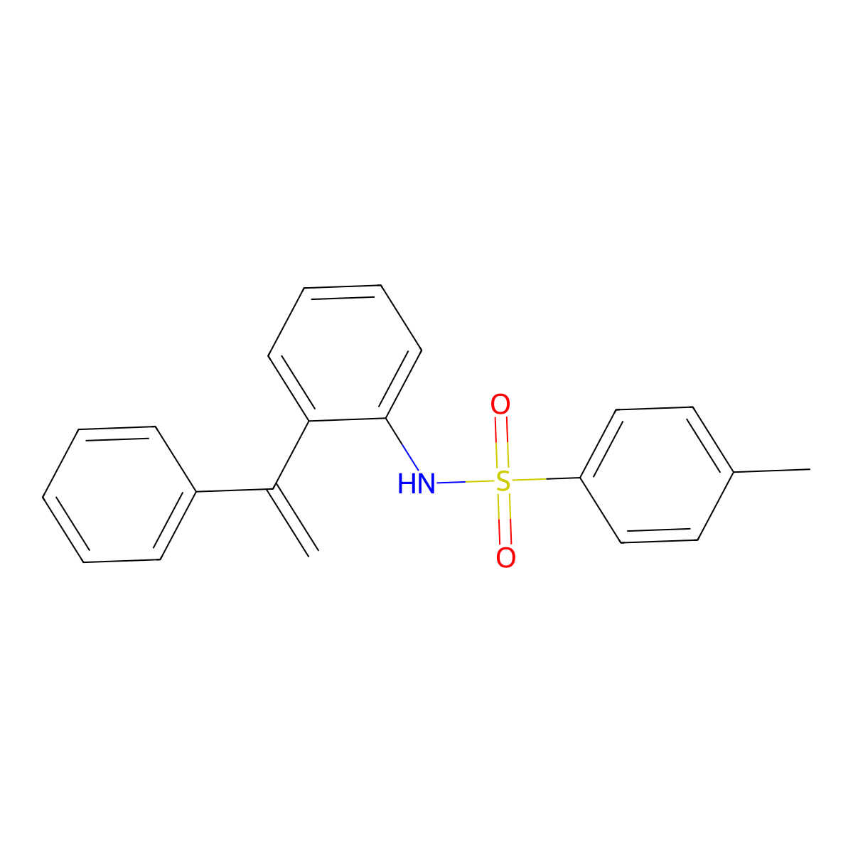 4-methyl-N-[2-(1-phenylethenyl)phenyl]benzene-1-sulfonamide molecular structure, CAS 133363-64-1
