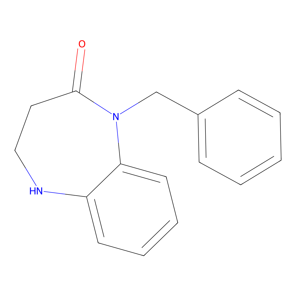 1-benzyl-2,3,4,5-tetrahydro-1H-1,5-benzodiazepin-2-one molecular structure, CAS 1333691-32-9