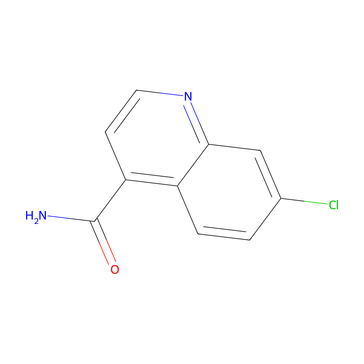 7-Chloroquinoline-4-carboxamide molecular structure, CAS 13337-47-8