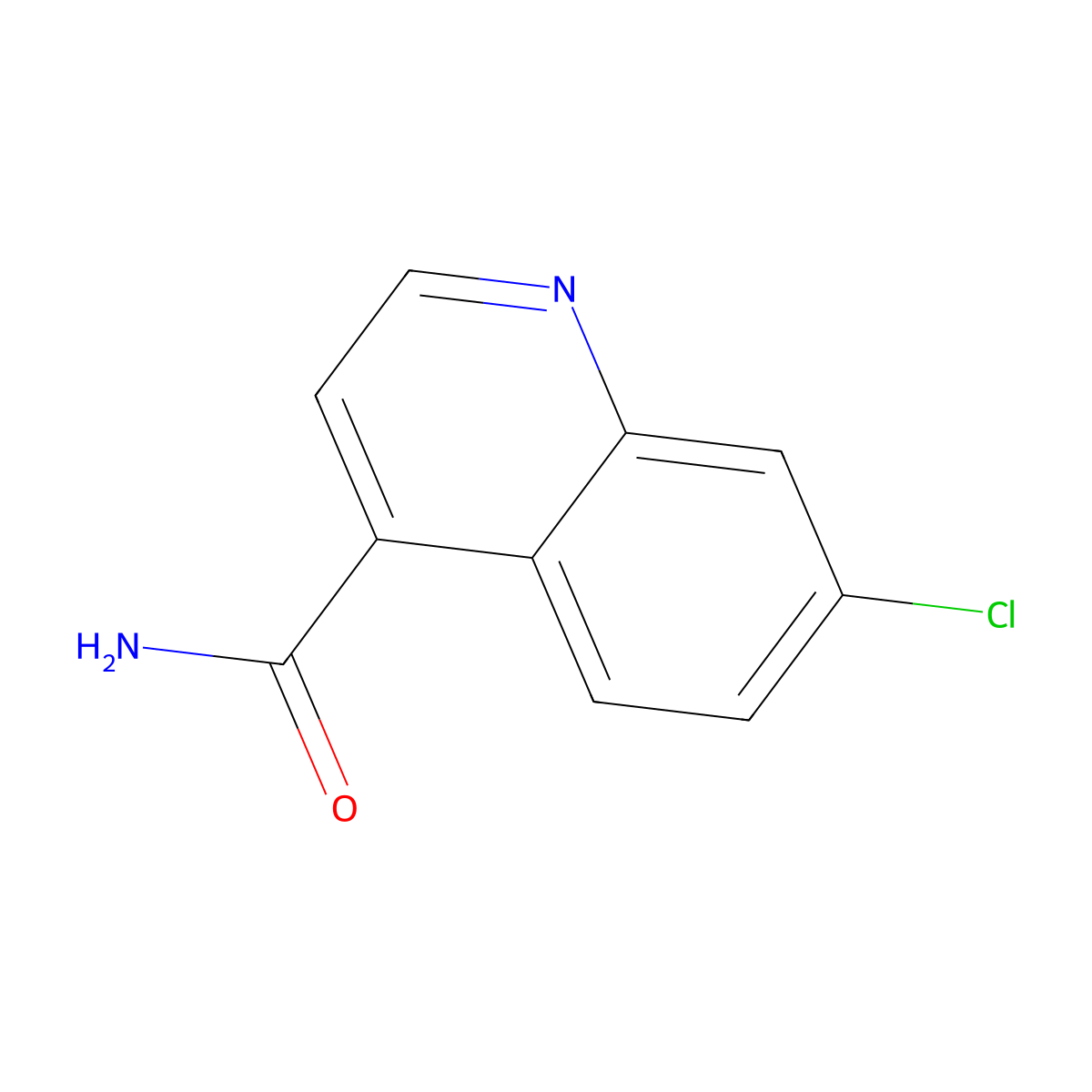 7-Chloroquinoline-4-carboxamide molecular structure, CAS 13337-47-8