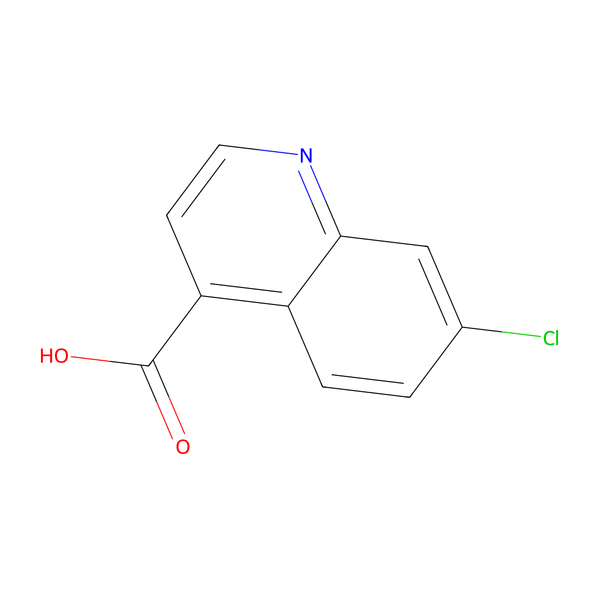 7-Chloroquinoline-4-carboxylic acid molecular structure, CAS 13337-66-1