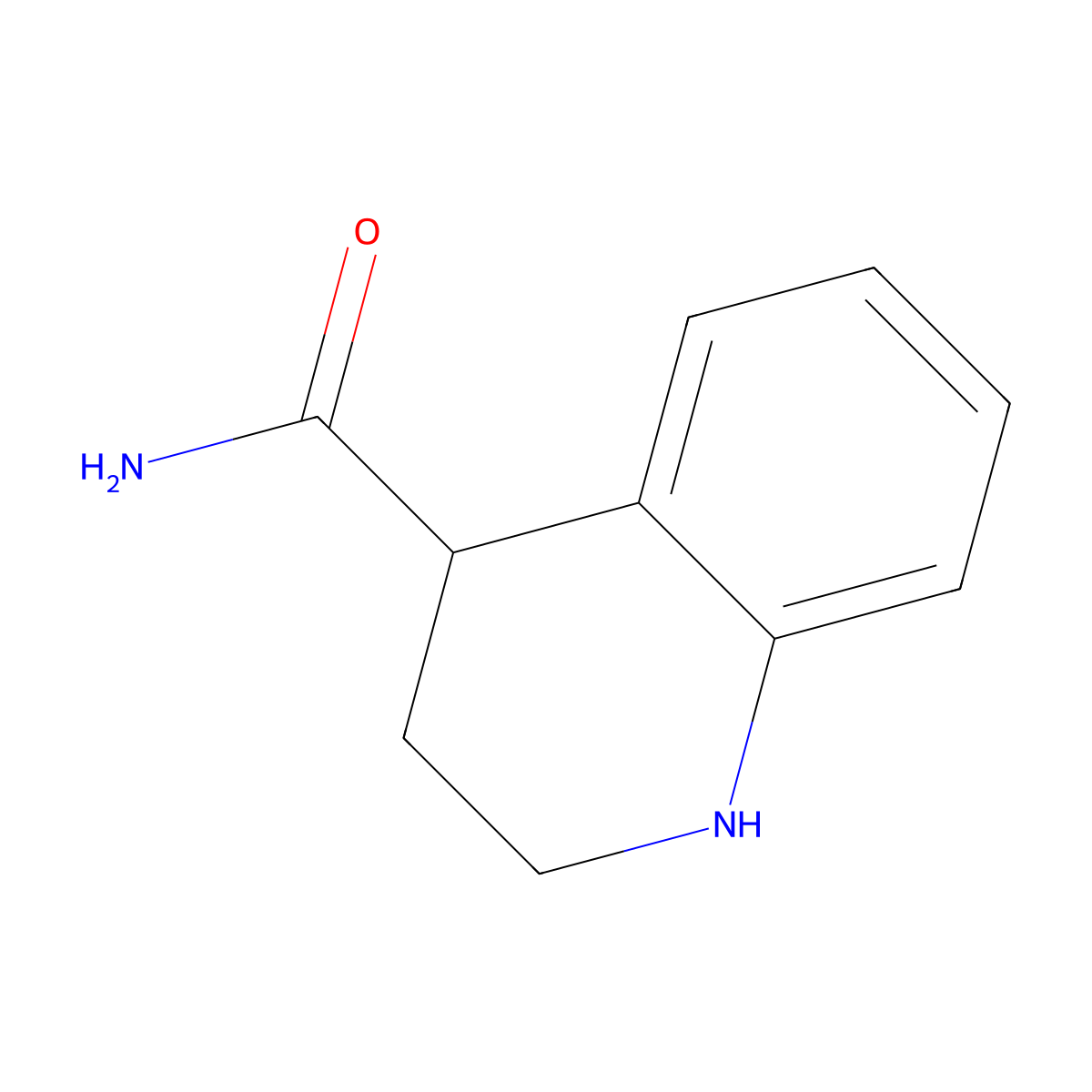 1,2,3,4-Tetrahydroquinoline-4-carboxamide molecular structure, CAS 13337-71-8