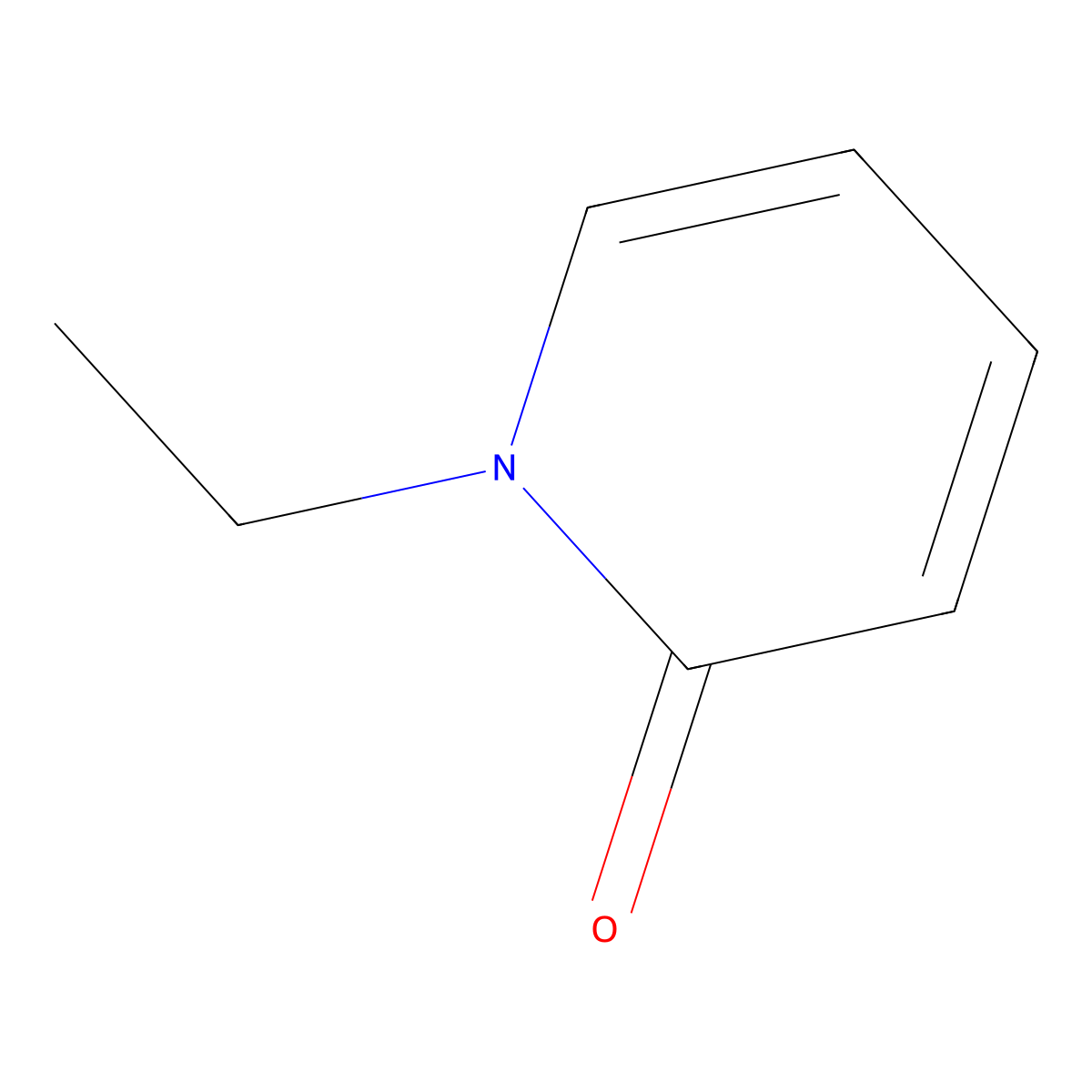 2(1H)-Pyridinone, 1-ethyl- molecular structure, CAS 13337-79-6