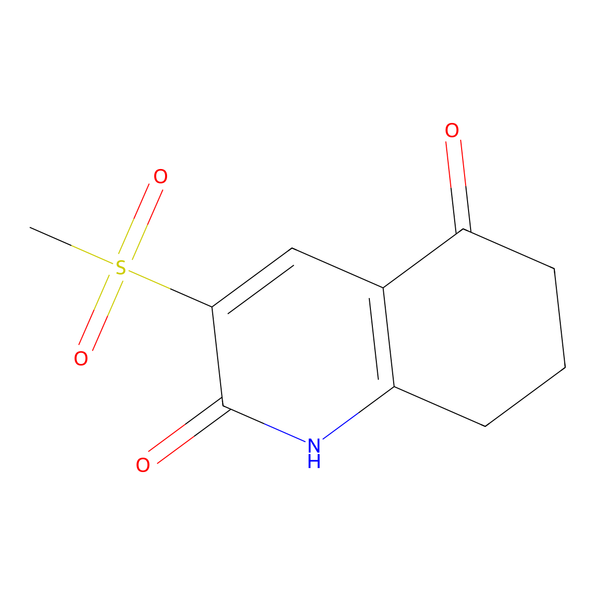 3-Methanesulfonyl-1,2,5,6,7,8-hexahydroquinoline-2,5-dione molecular structure, CAS 1333771-11-1
