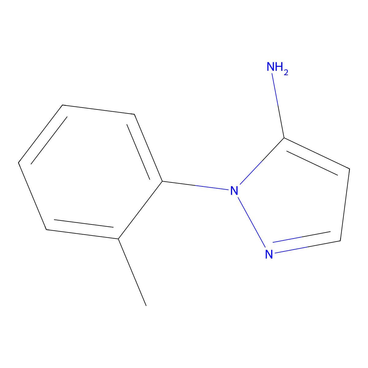 2-(2-methylphenyl)-2,3-dihydro-1H-pyrazol-3-imine molecular structure, CAS 1333801-83-4