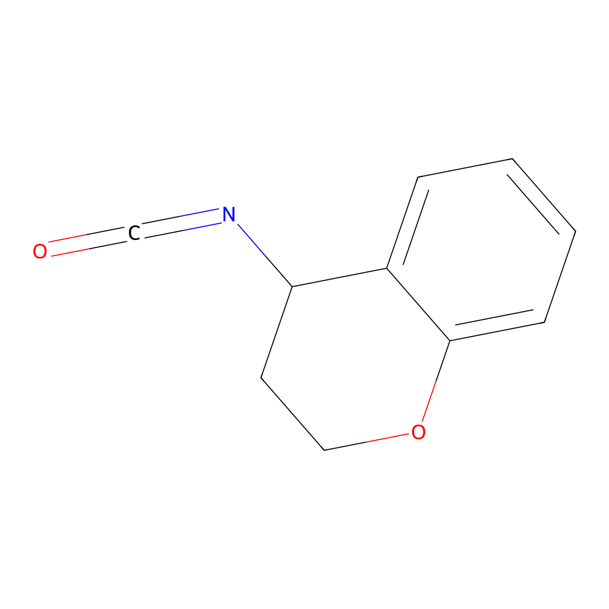 4-isocyanato-3,4-dihydro-2H-1-benzopyran molecular structure, CAS 1333810-95-9